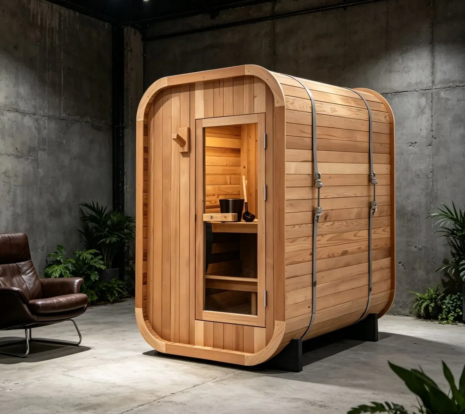 Sauna cube Kuutio 4 places, vue 2 sur 8