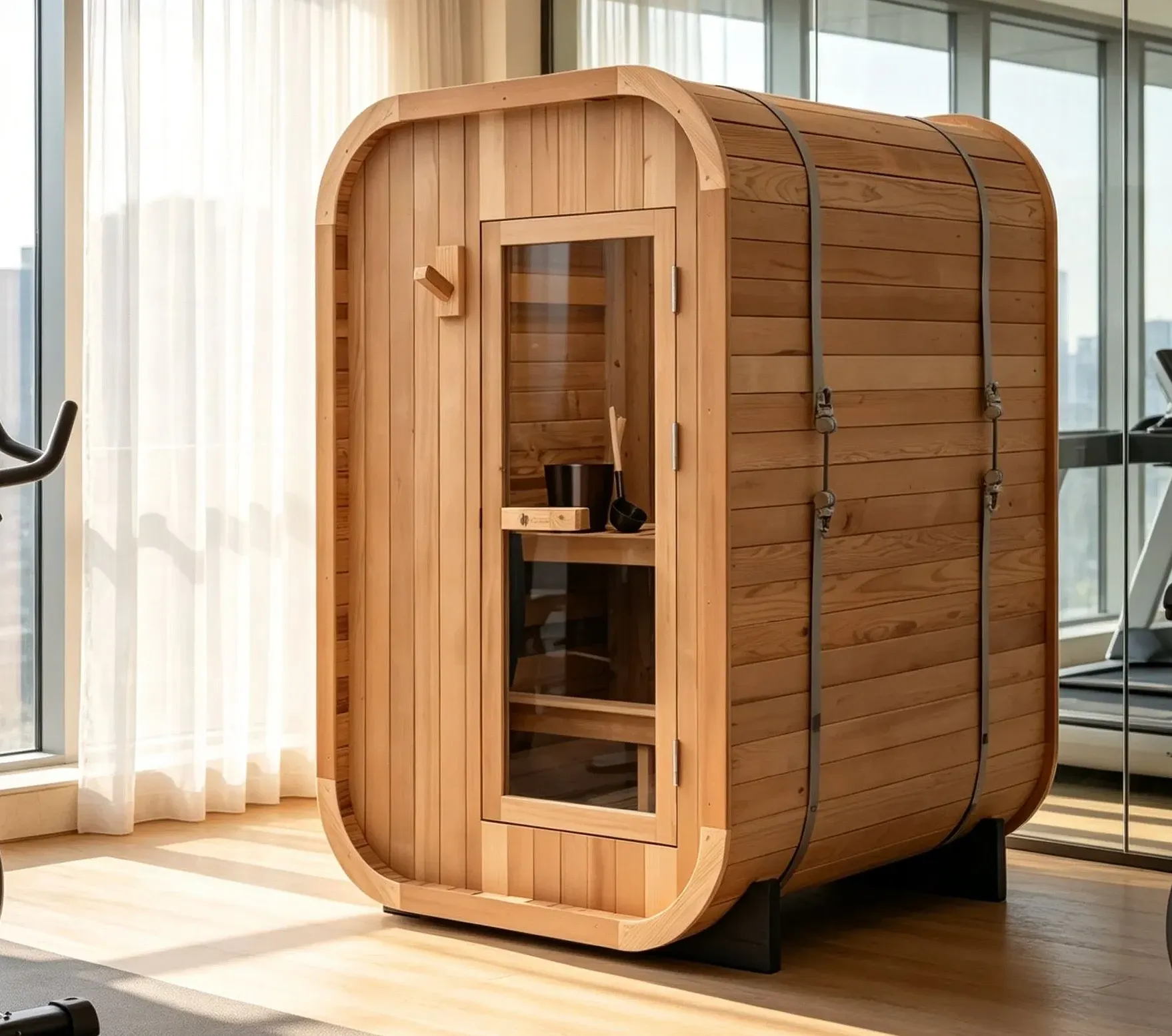 Sauna cube Kuutio 4 places, vue 4 sur 8