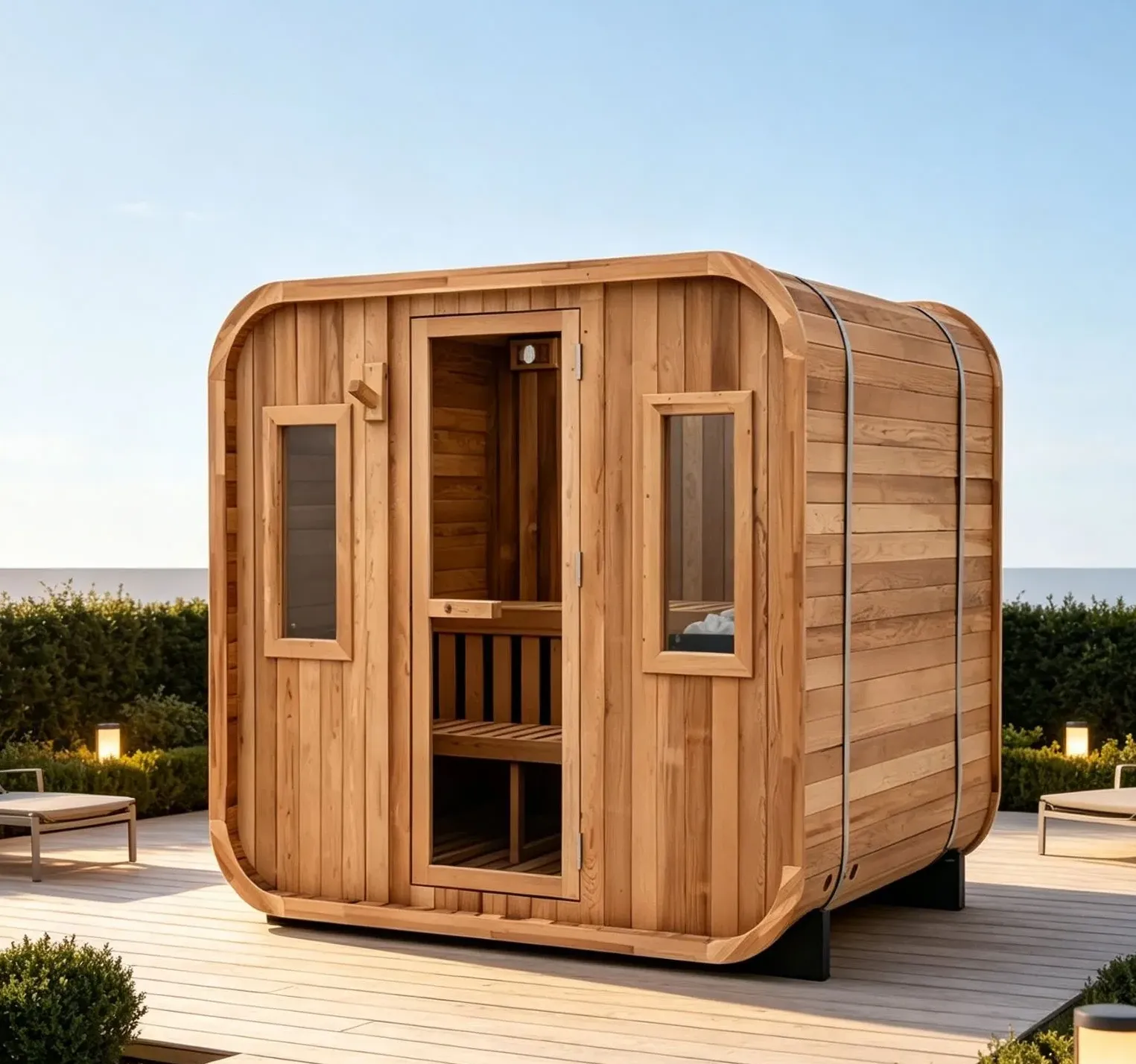 Sauna cube Kuutio 4 places, vue 6 sur 8