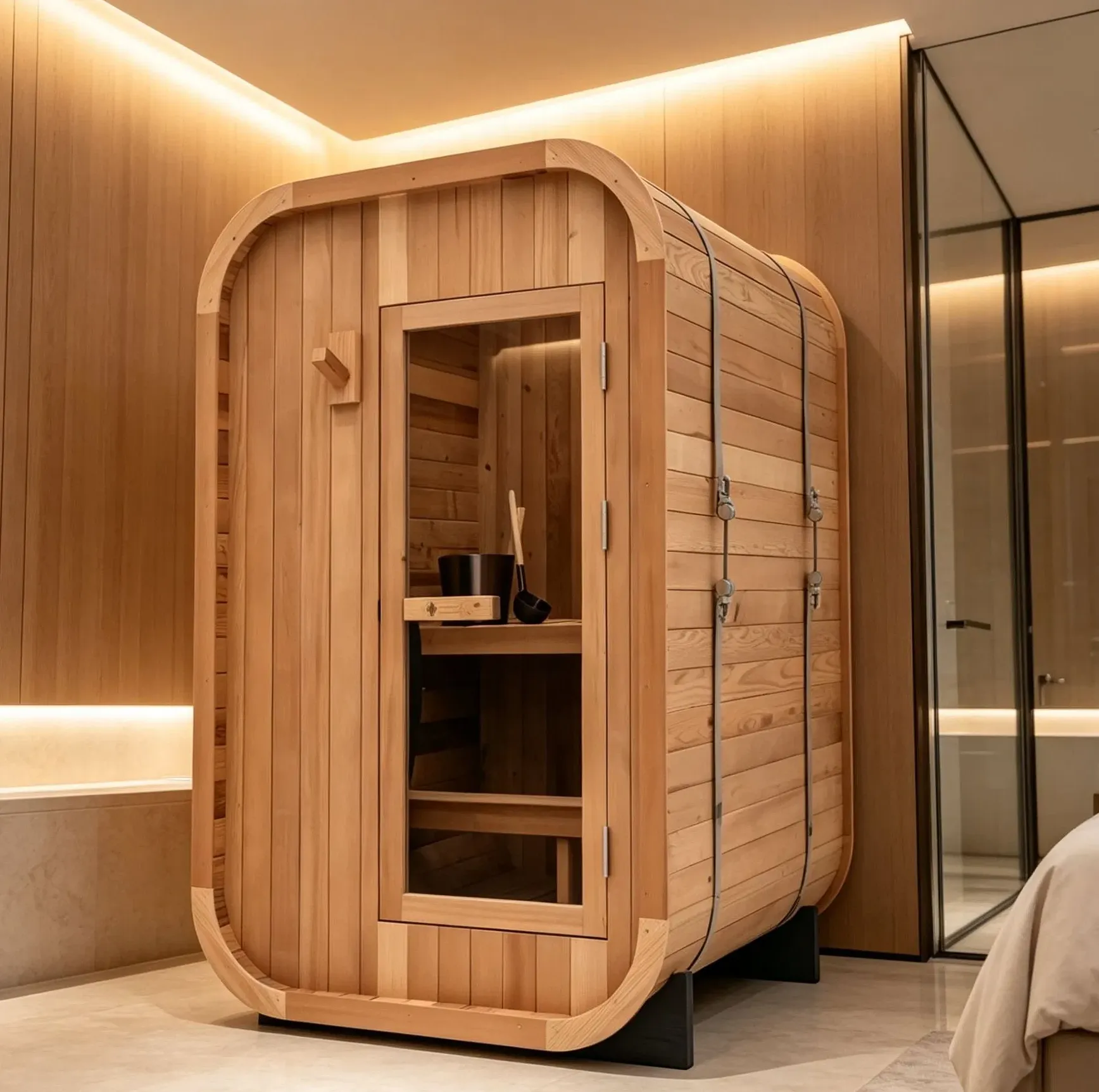 Sauna cube Kuutio 4 places, vue 8 sur 8