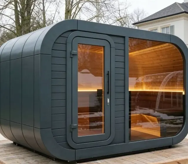 Sauna cube Kuutio anthracite 4 places