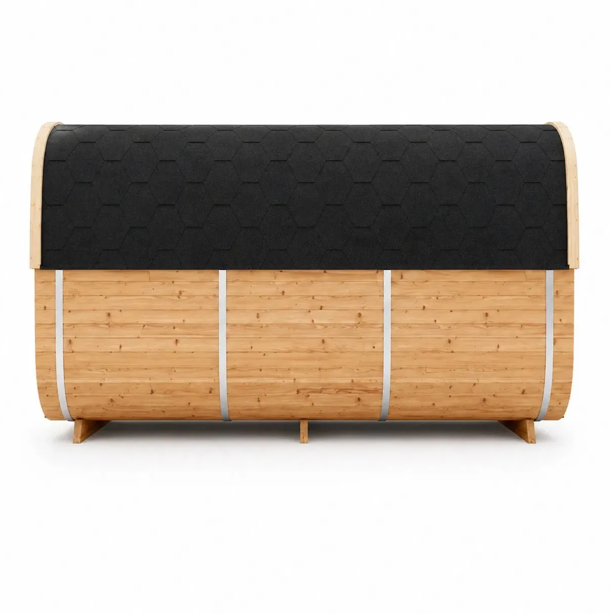 Sauna cube Talo 300 à toiture noire 6 à 8 places, vue 4 sur 6