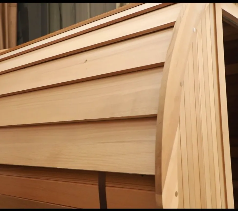 Sauna tonneau Kelo compact 2 à 3 places Ø 170 × 170 cm, vue 4 sur 7