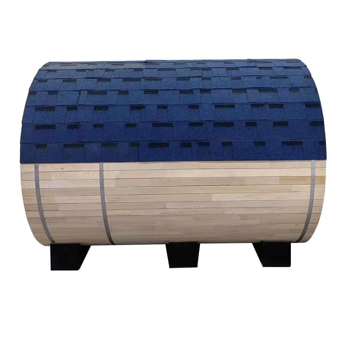 Sauna tonneau Meri 4 places Ø 180 × 180 cm, vue 4 sur 8